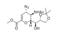 (2R,3R,4S)-methyl 3-acetamido-4-azido-2-((S)-((R)-2,2-dimethyl-1,3-dioxolan-4-yl)(hydroxy)methyl)-3,4-dihydro-2H-pyran-6-carboxylate